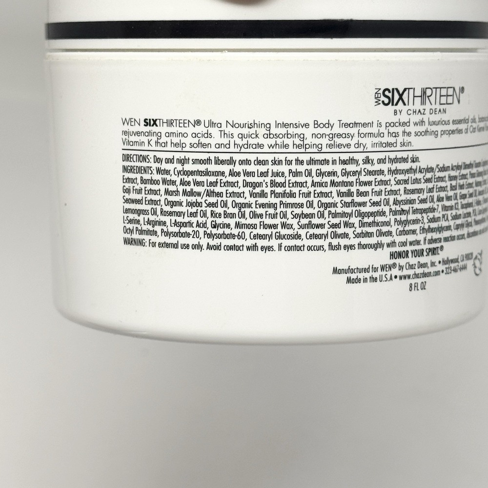 613 SixThirteen Ultra Nourishing Intensive Body Treatment 8OZ Lemon Wen SEALED - Picture 3 of 6